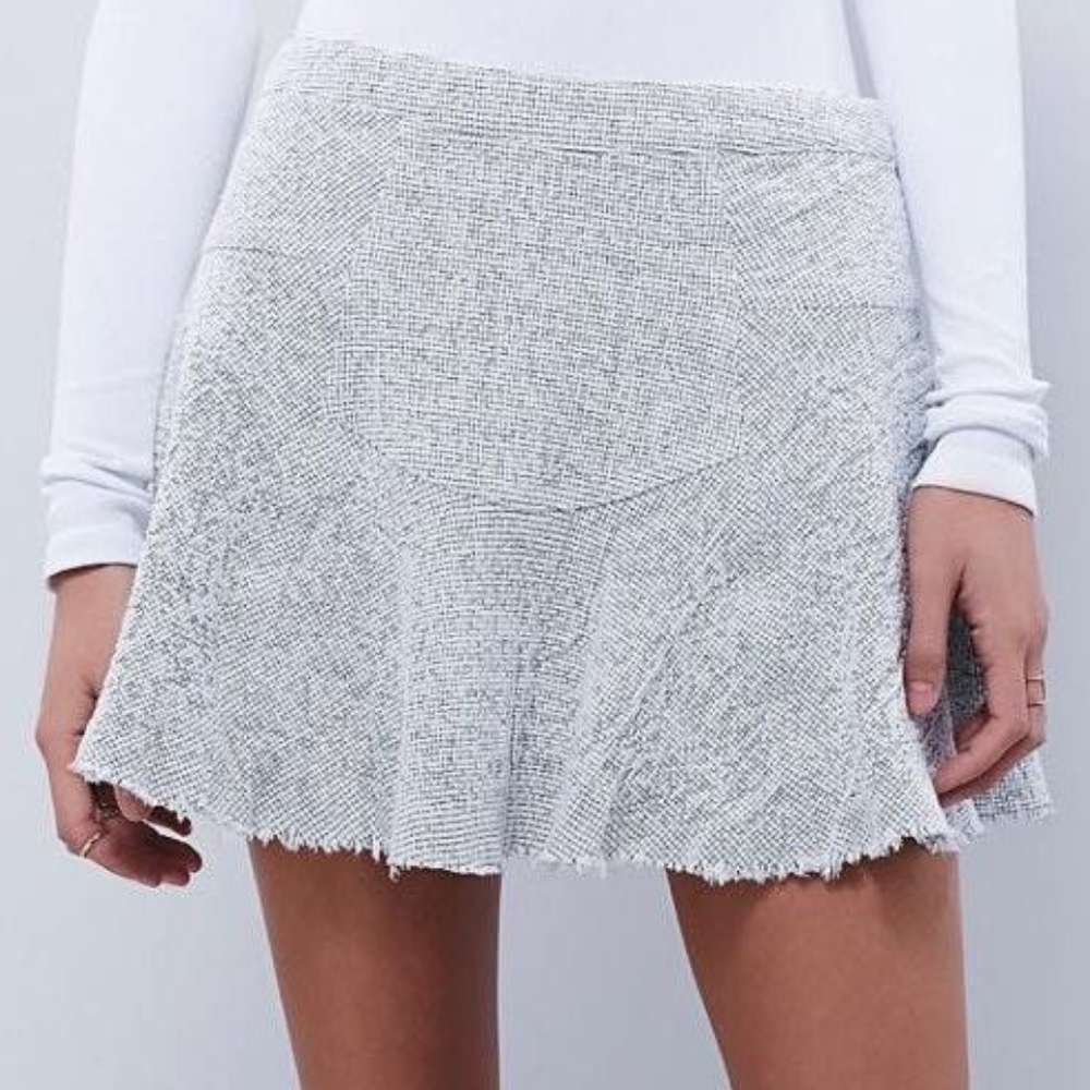 FP | Sunshine Smile Mini Skirt Ivory/Black
